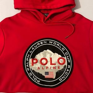 *POLO* Ralph Lauren red pullover hoodie